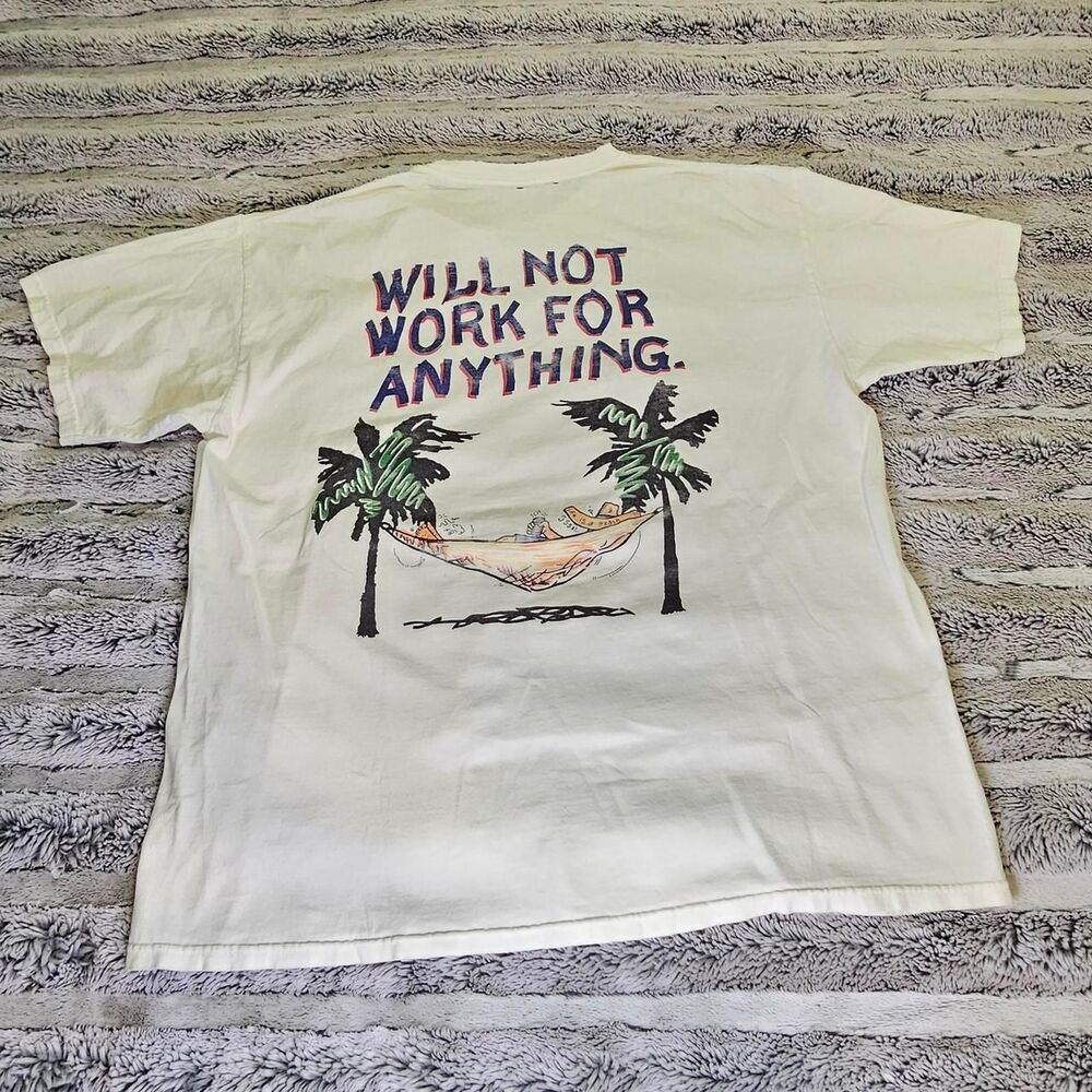 Unbranded Men's White and Cream T-shirt